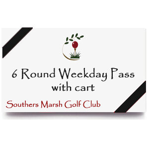 6 Round Weekday Pass with Cart